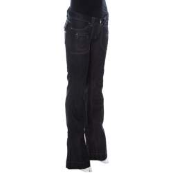 Barbara Bui Indigo Denim Low Rise Flared Jeans S 