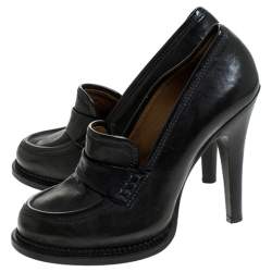 Pre Owned حذاء لوفرز باربارا بوي جلد أسوم مقاس 38