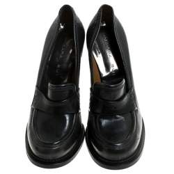 Pre Owned حذاء لوفرز باربارا بوي جلد أسوم مقاس 38