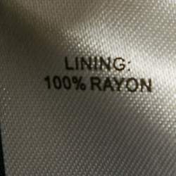 Pre Owned Baruni Navy Blue Button Front Belted Maxi Dress S