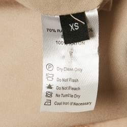 Pre Owned Baruni Metallic Gold Belted Maxi Dress XS