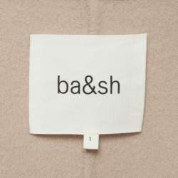 مملوكة مسبقًا معطف باش مزيج صوف بيج بوني مقاس صغير