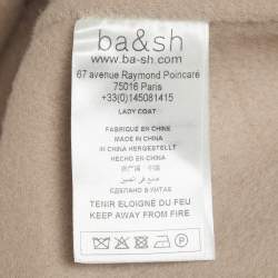 مملوكة مسبقًا معطف باش مزيج صوف بيج بوني مقاس صغير