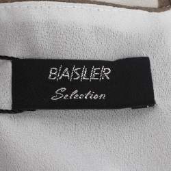 مملوكة مسبقًا Basler Grey Polka Dot Chiffon Sleeveless Dress XXL