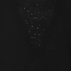 Pre Owned Basler Black Wool Knit V Neck Sweater XXL