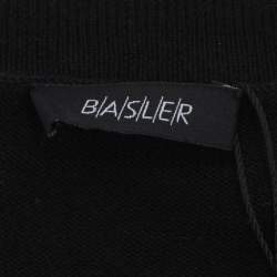 Pre Owned Basler Black Wool Knit V Neck Sweater XXL