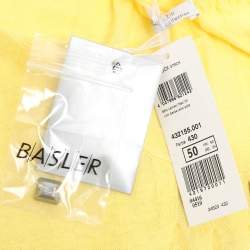 Pre Owned Basler Yellow Linen Knit Blend Glam Rock Strick Tops XXL
