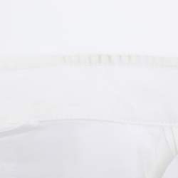 مملوكة مسبقًا Weekend Basler White Stretch Cotton Bell Sleeve Blazer XL