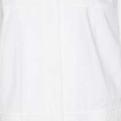 مملوكة مسبقًا Weekend Basler White Stretch Cotton Bell Sleeve Blazer XL