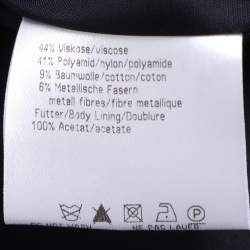 Pre Owned Basler Navy Blue Nylon Fabric Blazer XXL