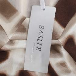 مملوكة مسبقًا Basler Brown Printed Jersey Top XXL