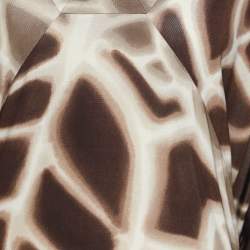 مملوكة مسبقًا Basler Brown Printed Jersey Top XXL