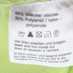 مملوكة مسبقًا بلوفر باسلر كريب مطاطي أخضر توين سيت كارديغان مقاس إكسترا لارج