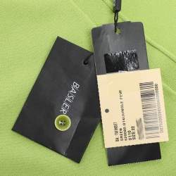 مملوكة مسبقًا بلوفر باسلر كريب مطاطي أخضر توين سيت كارديغان مقاس إكسترا لارج