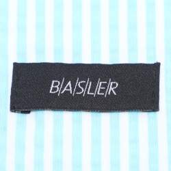 مملوكة مسبقًا Basler Light Blue Stripe Cotton Blend Single Breasted Blazer XXL
