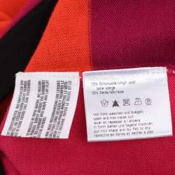 Pre Owned بلوفر باسلر تريكو مطاطي مقسم الألوان مقاس إكسترا لارج