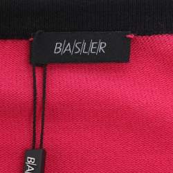 Pre Owned بلوفر باسلر تريكو مطاطي مقسم الألوان مقاس إكسترا لارج