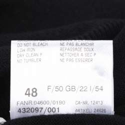 مملوكة مسبقًا قميص بازيلر أسود محبوك مطاطي بتفاصيل كشكش مقاس كبير جدًا (إكسترا لارج)