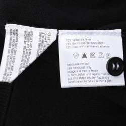 مملوكة مسبقًا قميص بازيلر أسود محبوك مطاطي بتفاصيل كشكش مقاس كبير جدًا (إكسترا لارج)