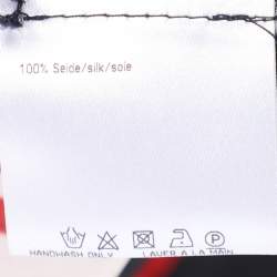 مملوكة مسبقًا قميص بازيلر مخطط ثلاثي الألوان شيفون بأكمام 3/4 مقاس كبير جدًا (إكسترا لارج)