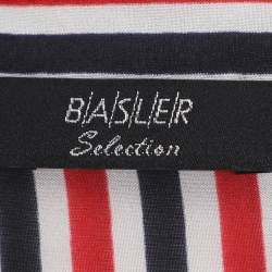 مملوكة مسبقًا قميص بازيلر مخطط ثلاثي الألوان شيفون بأكمام 3/4 مقاس كبير جدًا (إكسترا لارج)