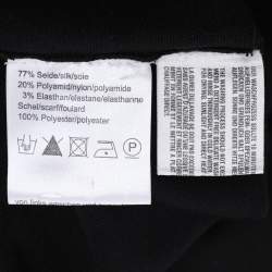 مملوكة مسبقًا سترة برباط حول العنق جيرسي سوداء باسلر مقاس كبير جدًا