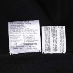 مملوكة مسبقًا سترة برباط حول العنق جيرسي سوداء باسلر مقاس كبير جدًا