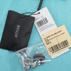 Pre Owned Basler Turquoise Stretch Knit Full Sleeve Shrug XL