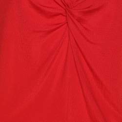 Pre Owned Basler Red Jersey V Neck Tops XL