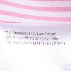Pre Owned Weekend by Basler Pink/White Striped Cotton Shirt XL