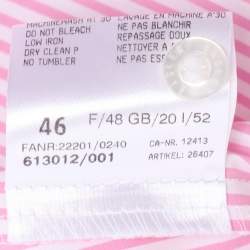 Pre Owned Weekend by Basler Pink/White Striped Cotton Shirt XL