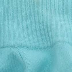 Pre Owned بلوفر باسلر تريكو أزرق بأزرار مقاس إكس إكس لارج