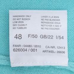 Pre Owned بلوفر باسلر تريكو أزرق بأزرار مقاس إكس إكس لارج