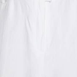 Pre Owned بنطال كتان أبيض من بازلار مقاس ضخم جدًا جدًا (إكس إكس إكس لارج)