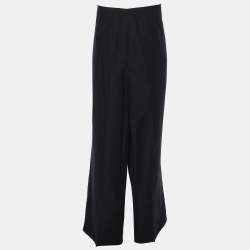 Pre Owned Basler Navy Blue Linen Trousers XXXL