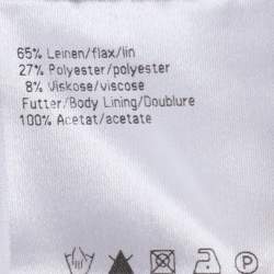 Pre Owned Basler Navy Blue Linen Trousers XXXL