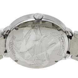 Pre Owned Baume & Mercier Silver Mother Of Pearl Stainless Steel Promesse 65762 Women's Wristwatch 34 mm