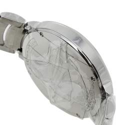 Pre Owned Baume & Mercier Silver Mother Of Pearl Stainless Steel Promesse 65762 Women's Wristwatch 34 mm
