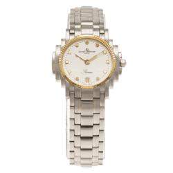 Pre Owned Baume & Mercier White Stainless Steel Riviera Women's Wristwatch 26MM