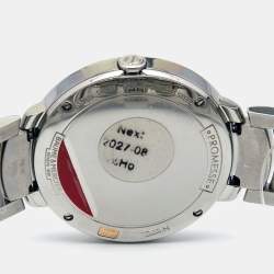 Pre Owned Baume & Mercier Mother of Pearl Two Tone Stainless Steel Promesse 10252 Women's Wristwatch 34 mm 