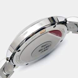 Pre Owned Baume & Mercier Mother of Pearl Two Tone Stainless Steel Promesse 10252 Women's Wristwatch 34 mm 