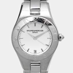 Baume & Mercier Silver Dial Stainless Steel Linea M0A10009 Women's Wristwatch 27 mm