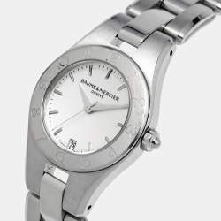 Baume & Mercier Silver Dial Stainless Steel Linea M0A10009 Women's Wristwatch 27 mm