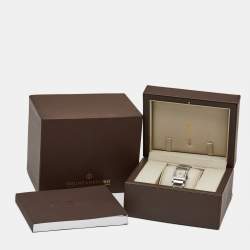 Pre Owned Baume & Mercier Hampton 65406 Mother of Pearl Stainless Steel Diamond Women's Wristwatch 20 mm