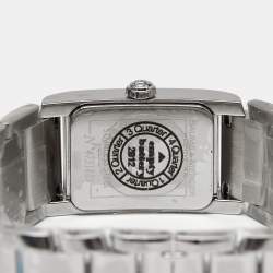Pre Owned Baume & Mercier Hampton 65406 Mother of Pearl Stainless Steel Diamond Women's Wristwatch 20 mm