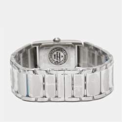 Pre Owned Baume & Mercier Hampton 65406 Mother of Pearl Stainless Steel Diamond Women's Wristwatch 20 mm
