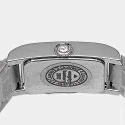 Pre Owned Baume & Mercier Hampton 65406 Mother of Pearl Stainless Steel Diamond Women's Wristwatch 20 mm