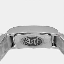 Pre Owned Baume & Mercier Hampton 65406 Mother of Pearl Stainless Steel Diamond Women's Wristwatch 20 mm