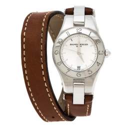 Baume & Mercier Silver Stainless Steel Linea 65690 Women's Wristwatch 27 mm