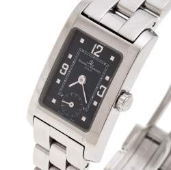 Baume & Mercier Black Stainless Steel Hampton MV045139 Women's Wristwatch 20 MM